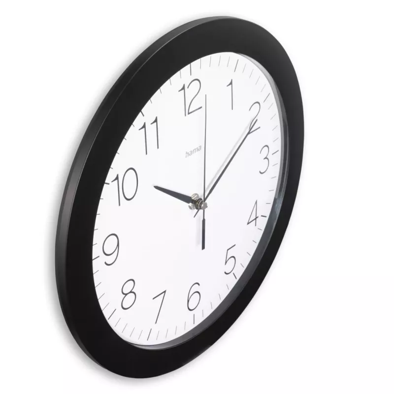Hama Teneriffa Reloj analógico redondo negro, blanco