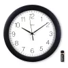 Hama Teneriffa Reloj analógico redondo negro, blanco