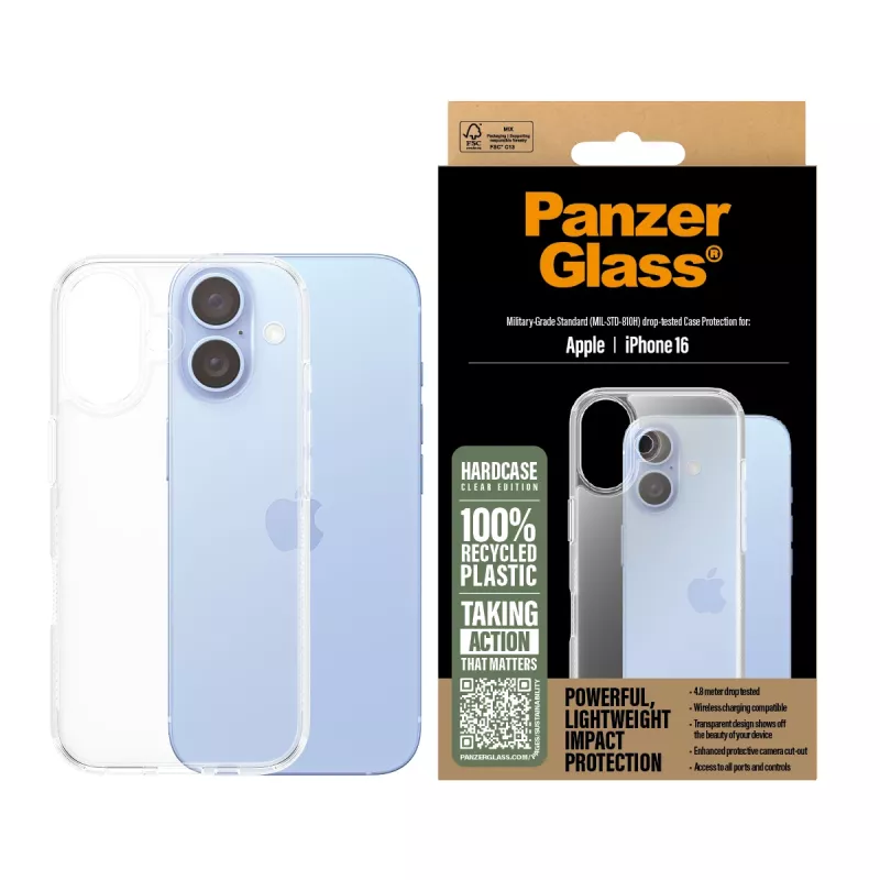 Funda PanzerGlass HardCase transparente iPhone '24 6.1