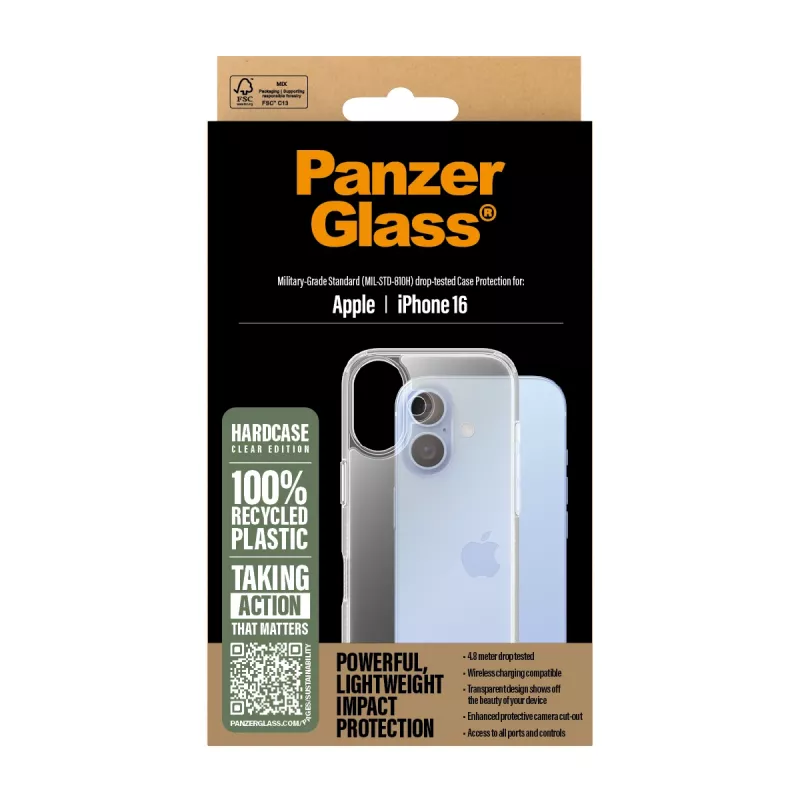 Funda PanzerGlass HardCase transparente iPhone '24 6.1