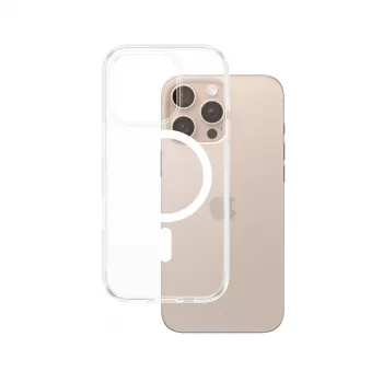 Funda PanzerGlass HardCase transparente con MagSafe blanco iPhone 16 Pro Max