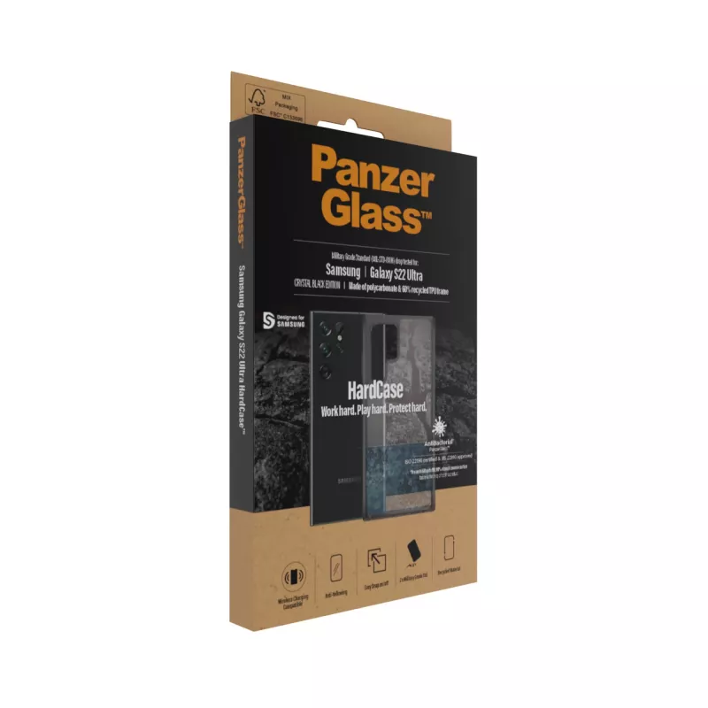 PanzerGlass® HardCase Samsung Galaxy S22 Ultra 5G – Smokey negro
