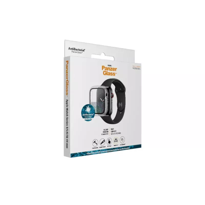 Funda integral PanzerGlass ® transparente Apple Watch SE 3 | SE | 6 | 5 | 4 | 44mm
