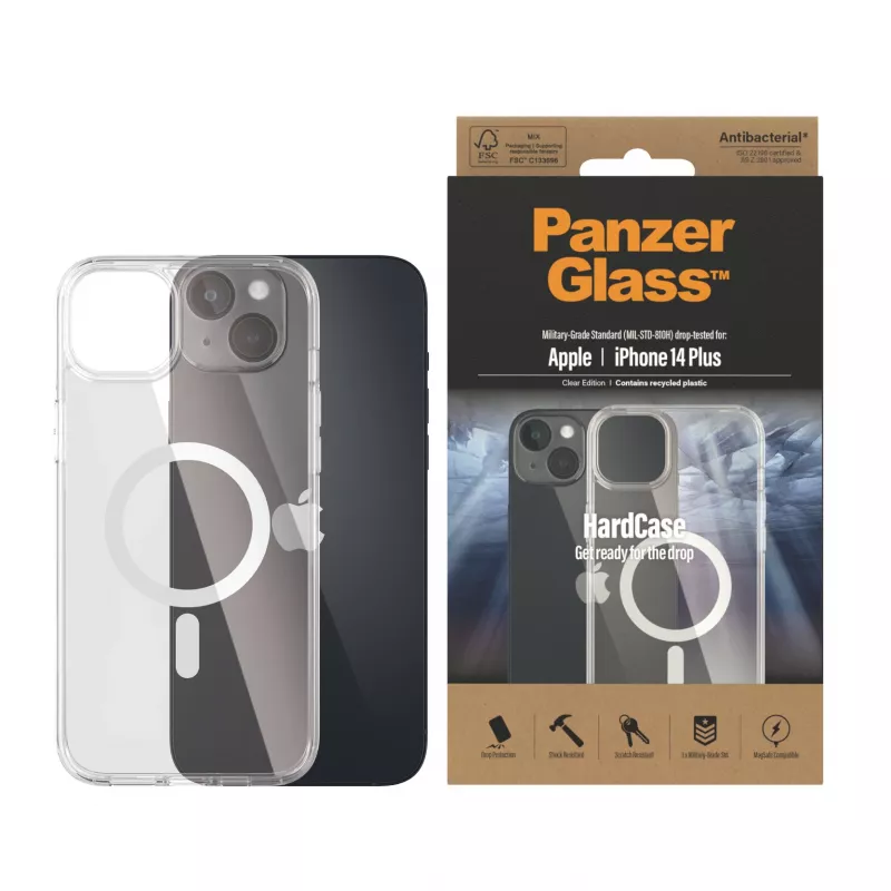 Funda rígida PanzerGlass ® transparente con MagSafe blanco iPhone 14 Plus