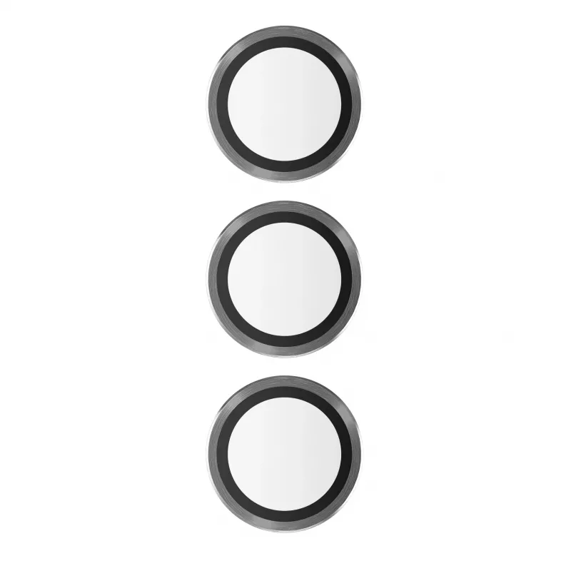 Protector de lentes de cámara PanzerGlass Hoops Samsung Galaxy S23 FE negro resistente a arañazos y golpes