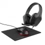 Trust GXT 790 Tridox Pack gaming 3-in-1 (auriculares, ratón, alfombrilla de ratón), negro