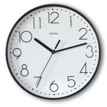 Hama Salina Reloj de cuarzo redondo Negro, Blanco