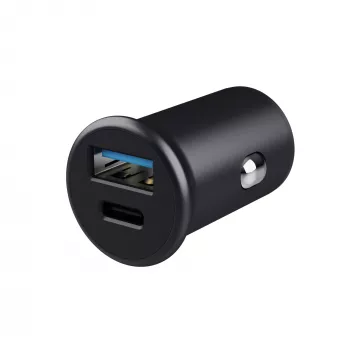 Mechero Trust Maxo Universal negro carga rápida coche 12-24V