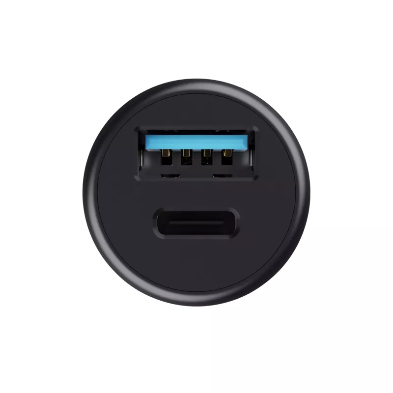 Mechero Trust Maxo Universal negro carga rápida coche 12-24V