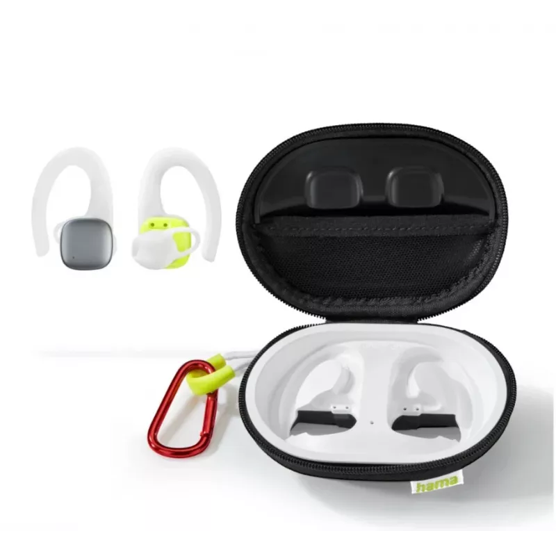Hama Spirit Athletics auriculares True Wireless Stereo (TWS) con gancho deportivos Bluetooth blanco, amarillo