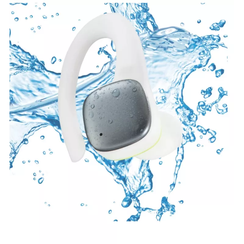 Hama Spirit Athletics auriculares True Wireless Stereo (TWS) con gancho deportivos Bluetooth blanco, amarillo
