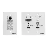 Lindy sistema de presentación HDBaseT con panel de control, 3840 x 2160 píxeles, transmisor y receptor AV, 70 m, con cable, negro, blanco, HDCP
