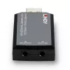 Lindy extensor IR inalámbrico bidireccional, transceptor, transmisor y receptor AV, 150 m, con cable, negro