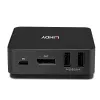Lindy conmutador KVM de 2 puertos Type-C, DisplayPort 1.2, 3840 x 2160 píxeles, 4K Ultra HD, gris