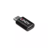 Lindy USB 3.2 Type-C a C 100W bloqueador de datos, USB Type-C, USB Type-C, negro