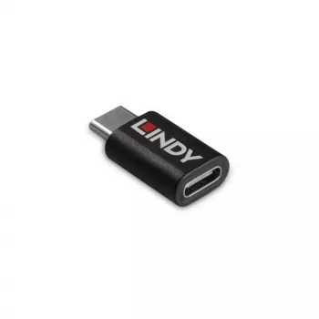 Lindy USB 3.2 Type-C a C 100W bloqueador de datos, USB Type-C, USB Type-C, negro