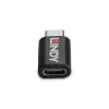 Lindy USB 3.2 Type-C a C 100W bloqueador de datos, USB Type-C, USB Type-C, negro