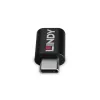 Lindy USB 3.2 Type-C a C 100W bloqueador de datos, USB Type-C, USB Type-C, negro