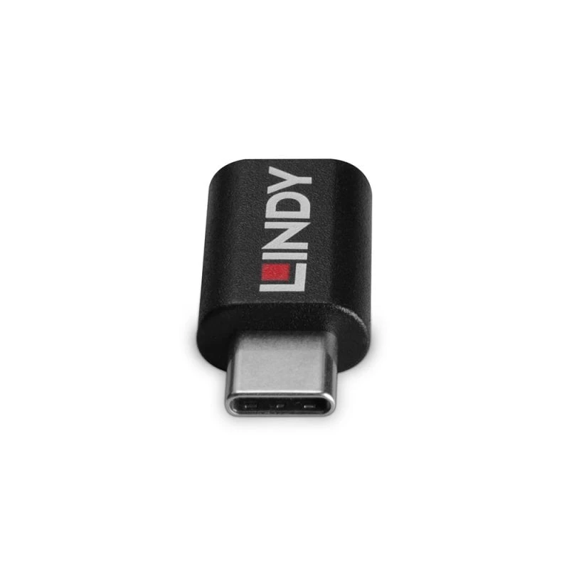 Lindy USB 3.2 Type-C a C 100W bloqueador de datos, USB Type-C, USB Type-C, negro