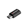 Lindy USB 3.2 Type-C a C 100W bloqueador de datos, USB Type-C, USB Type-C, negro