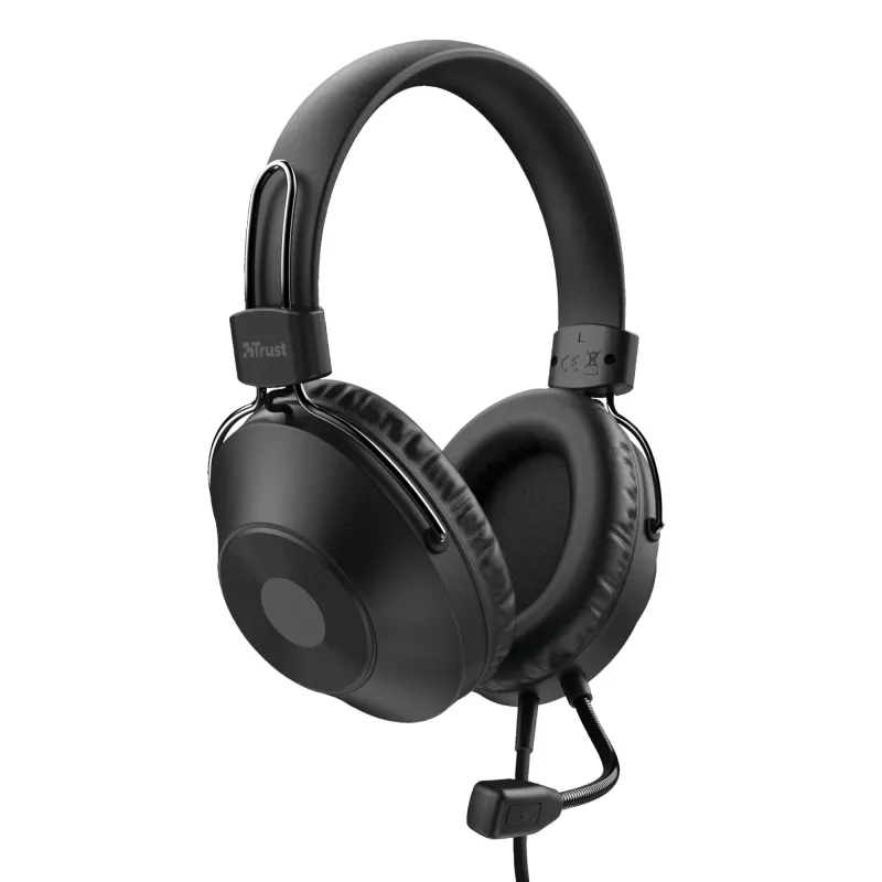 Trust HS-250 Auricular con cable diadema llamadas/música Negro