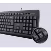 Trust TKM-250 Teclado ratón incluido Oficina USB QWERTZ Alemán Negro