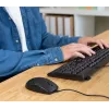 Trust TKM-250 Teclado ratón incluido Oficina USB QWERTZ Alemán Negro