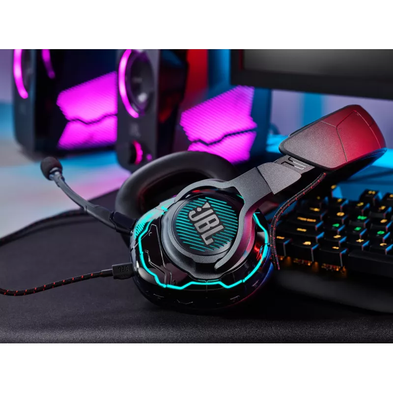 JBL Quantum One NEGRO, Con cable, Gaming, 20 - 20000 Hz, 526 g, Auriculares, Negro