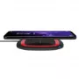 Cargador inalámbrico RealPower FreeCharge-10 Smartphone Negro Rojo