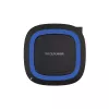RealPower FreeCharge-10 Estación de carga inalámbrica con adaptador, negro/azul (257640)