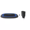 RealPower FreeCharge-10 Estación de carga inalámbrica con adaptador, negro/azul (257640)
