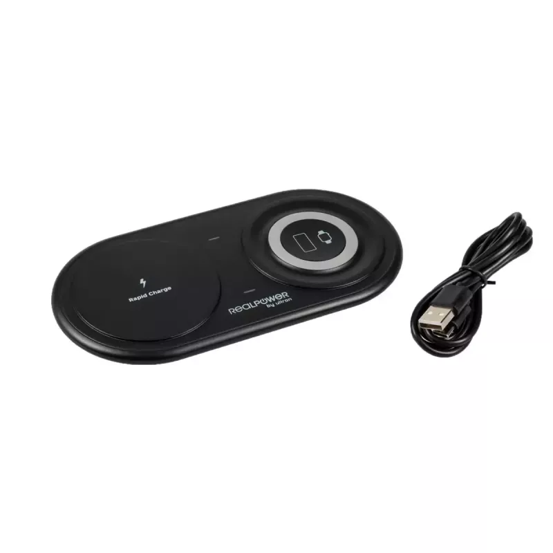 Cargador de interior RealPower ChargeAIR Duo smartphone smartwatch negro USB