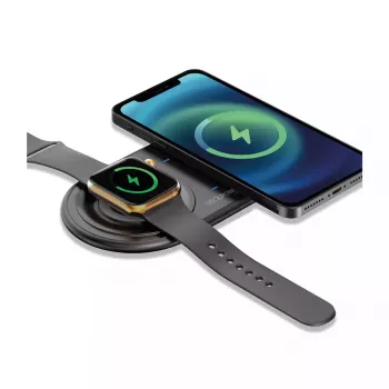 Cargador de interior RealPower ChargeAIR Duo smartphone smartwatch negro USB