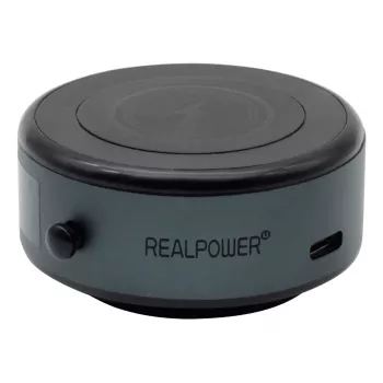 Soporte pasivo RealPower ChargeAir MAG Car negro teléfono móvil/smartphone