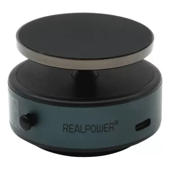 Soporte pasivo para coche RealPower MH-1 — soporte magnético, para teléfonos móviles, negro