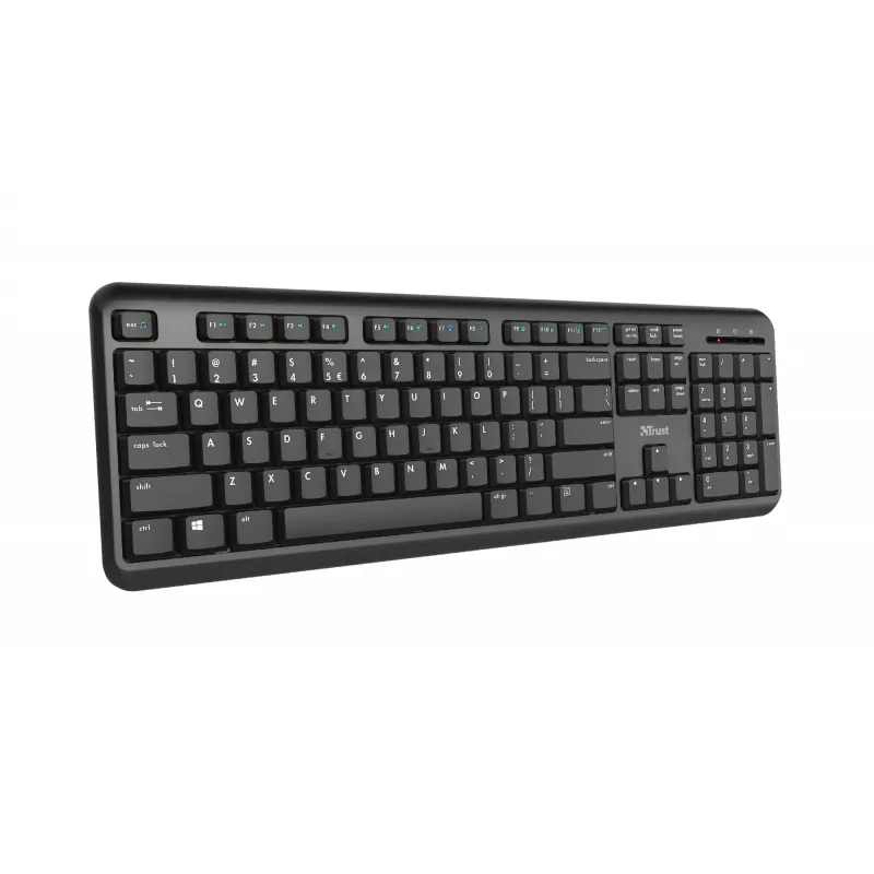 Teclado Trust Ody oficina RF inalámbrico QWERTZ alemán negro
