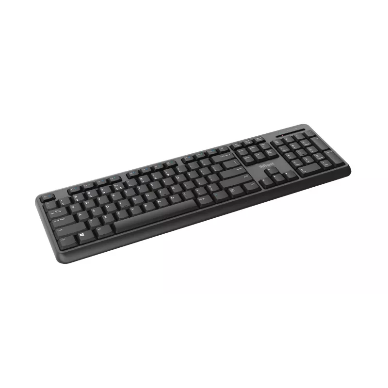 Teclado Trust Ody oficina RF inalámbrico QWERTZ alemán negro