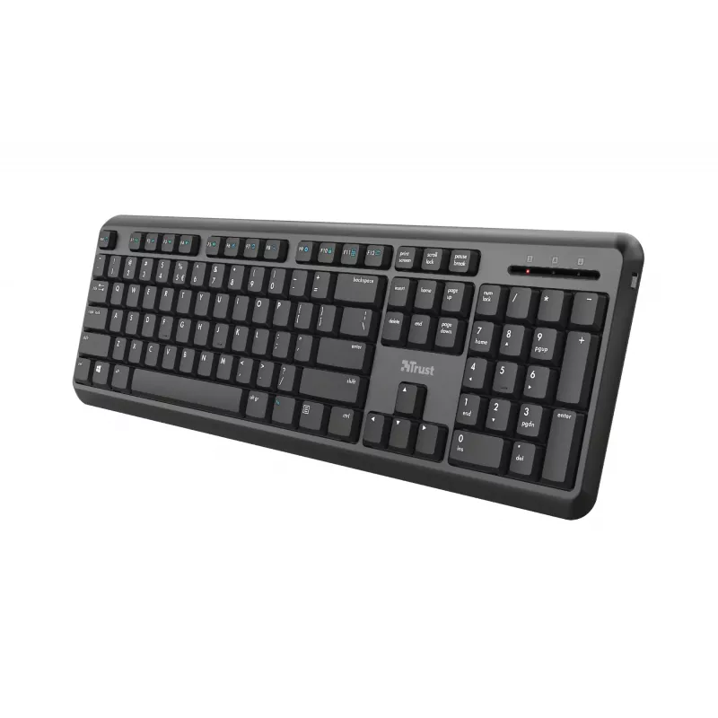 Teclado Trust Ody oficina RF inalámbrico QWERTZ alemán negro
