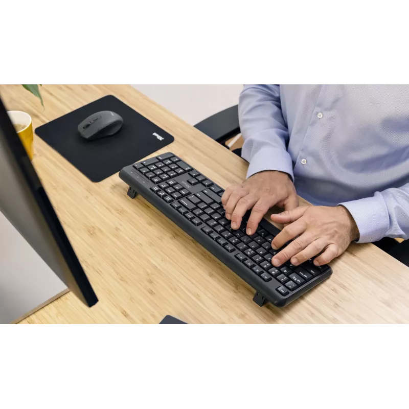 Teclado Trust Ody oficina RF inalámbrico QWERTZ alemán negro