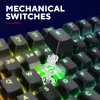 Teclado gaming Trust GXT 871 Zora mecánico USB RGB negro