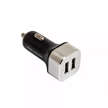 Cargador móvil RealPower 176635 universal negro plata