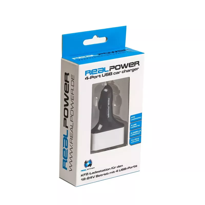 Cargador de dispositivos móviles RealPower 176636