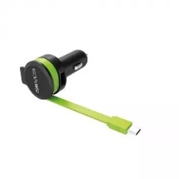 Cargador móvil RealPower 257636 universal negro verde