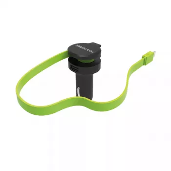 Cargador móvil RealPower 257637 universal negro verde