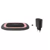 RealPower FreeCharge-10 Estación de carga inalámbrica con adaptador, negro/rosa (266105)