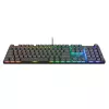 Teclado gaming Trust GXT 866 Torix mecánico USB QWERTZ negro