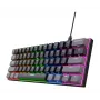 Teclado gaming Trust GXT 867 Acira USB QWERTZ alemán negro gris 60% mecánico RGB