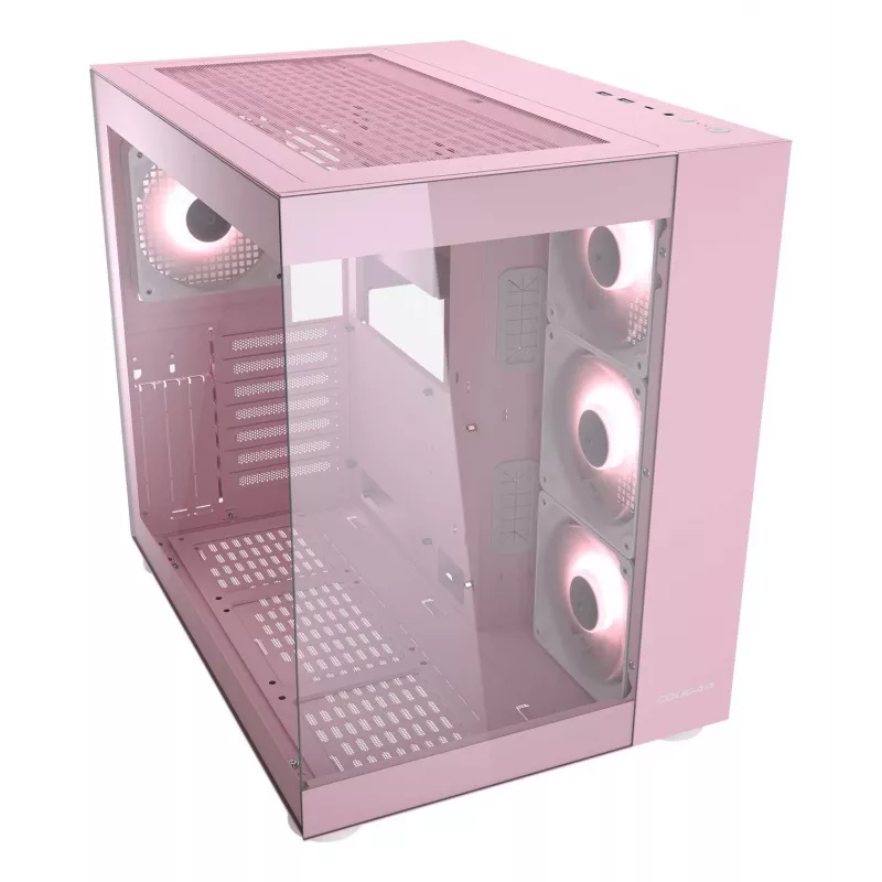 Caja de PC COUGAR Gaming FV150 RGB Torre Midi Rosa