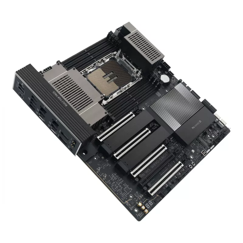 Placa base ASUS PRO WS W890-SAGE — Intel W890, LGA 4710-2, CEB, 8× DIMM, DDR5, Quad-channel, Ethernet 2.5G y 10G