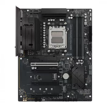 Placa base ASUS B850 MAX GAMING WIFI Socket AM5 ATX, AMD B850, DDR5, 4 DIMM, 256 GB, Wi‑Fi 6E, Ethernet 2.5Gb